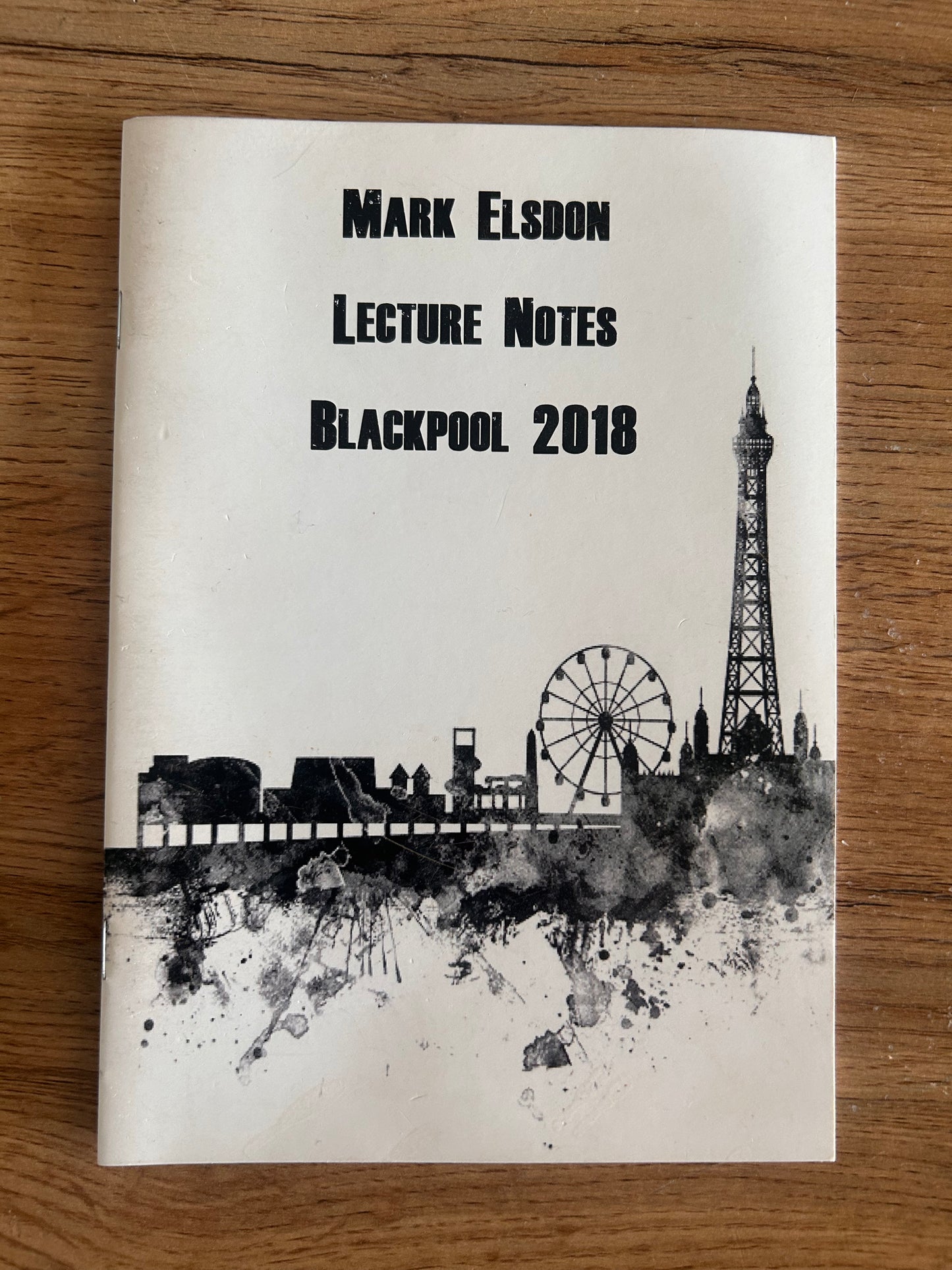 Mark Elsdon Lecture Notes Blackpool 2018