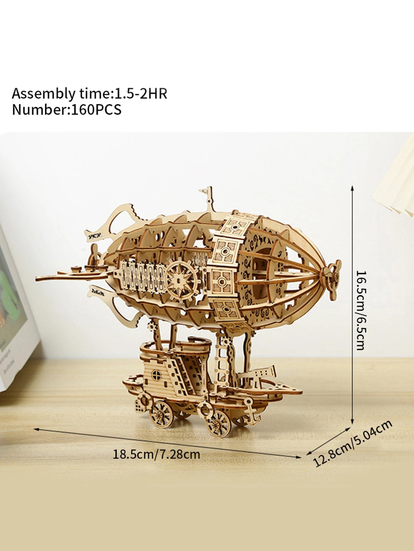 3d Wooden jigsaw puzzle airship size