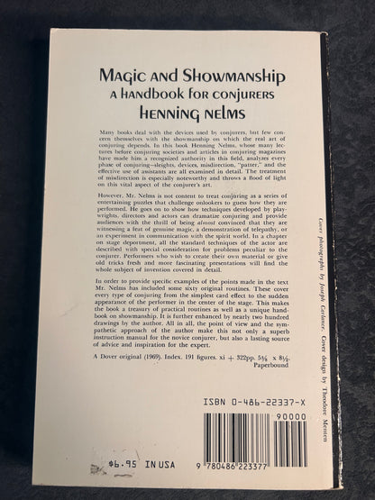 Magic and Showmanship: A Handbook for Conjurers By Henning Nelms