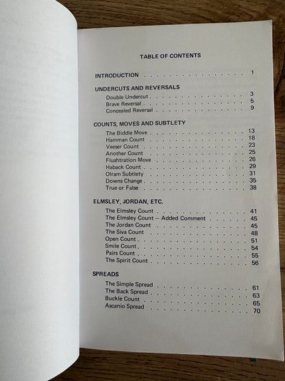 Counts, Cuts, Moves and Subtlety Author: Jerry Mentzer